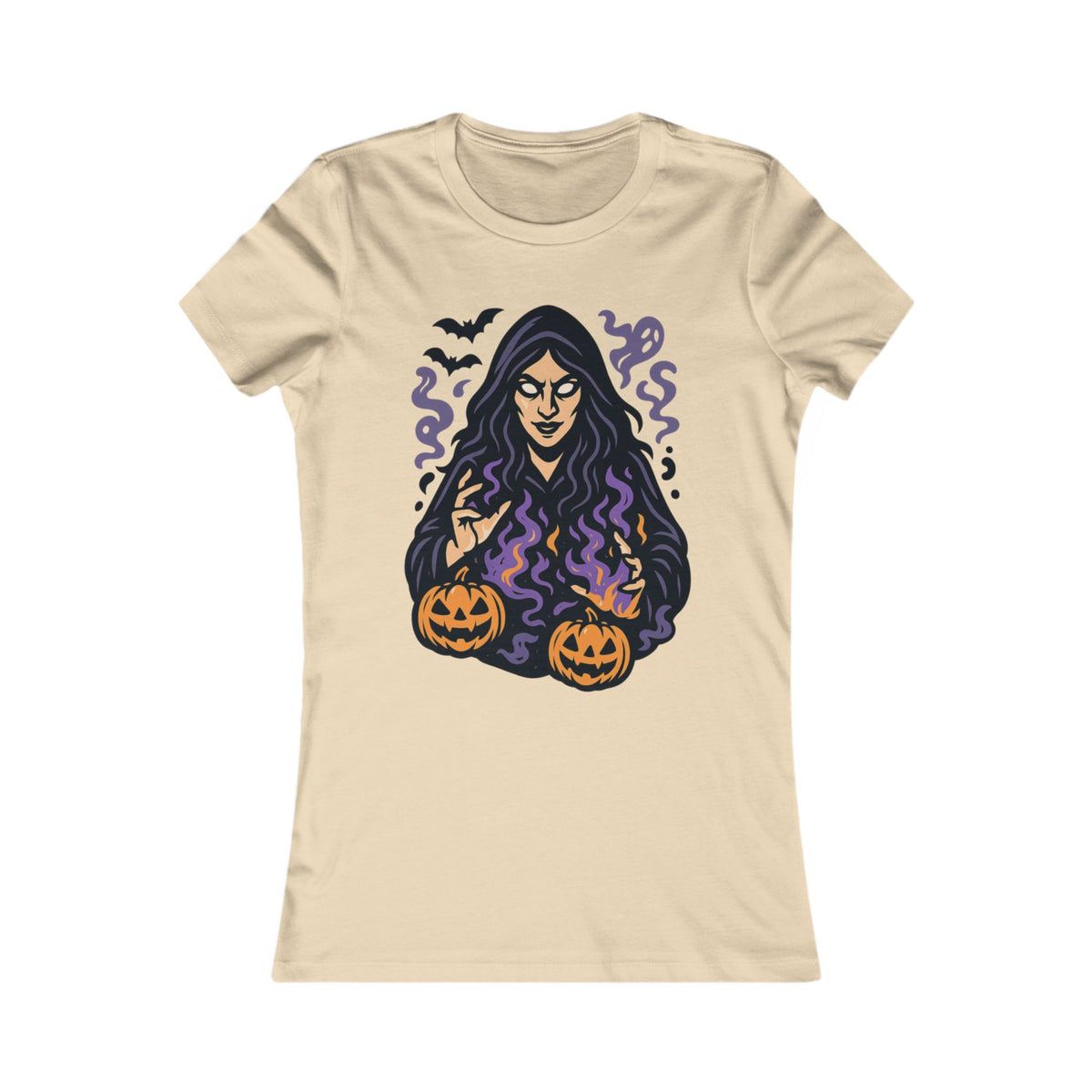 Halloween Witch Women's Tee | Spooky Fitted Shirt