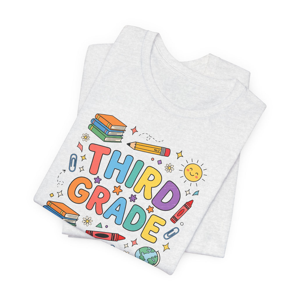Third Grade Tee | Cute Back to School Doodle Shirt