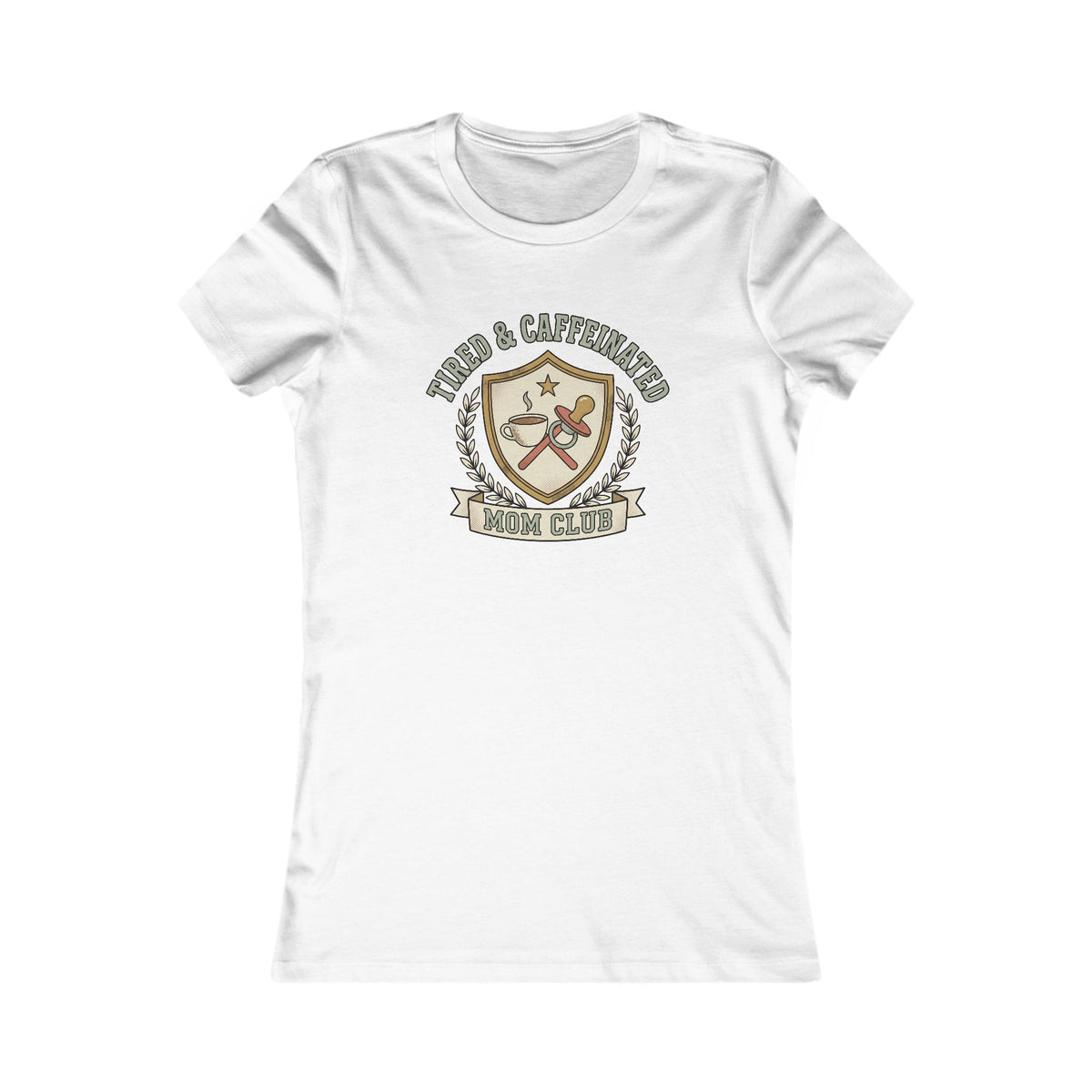 Tired and Caffeinated Mom Club Tee | Coffee Mom Shirt