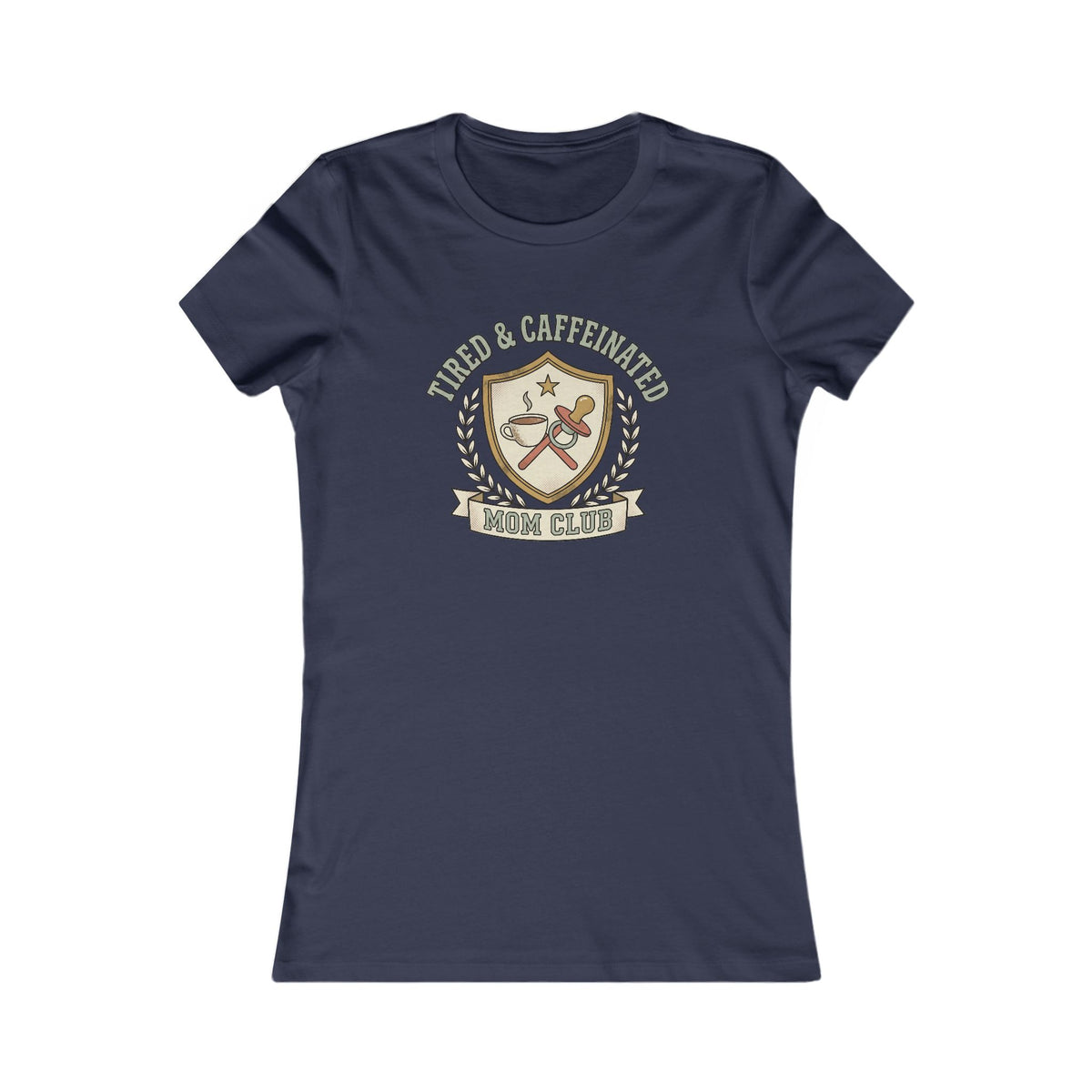 Tired and Caffeinated Mom Club Tee | Coffee Mom Shirt