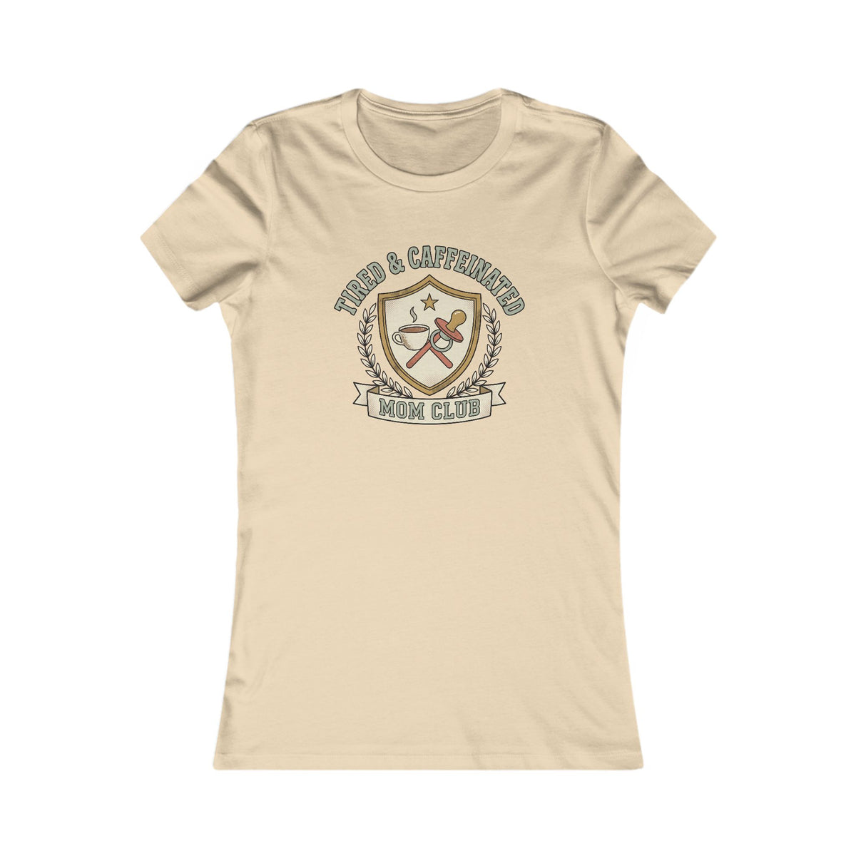 Tired and Caffeinated Mom Club Tee | Coffee Mom Shirt