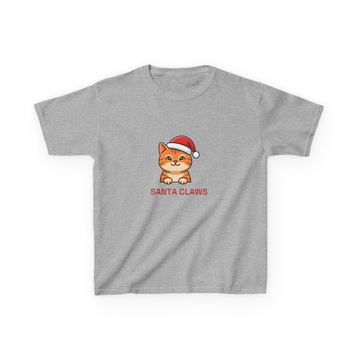 Santa Claws Kids Tee | Funny Cat Christmas Shirt