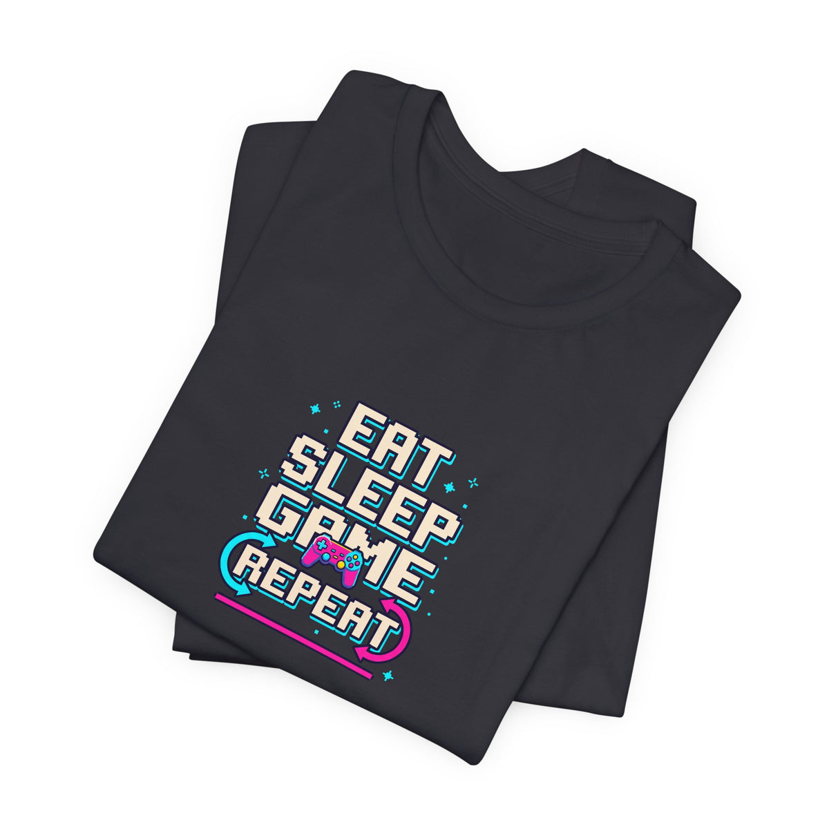 Eat Sleep Game Repeat Tee | Funny Gaming Shirt
