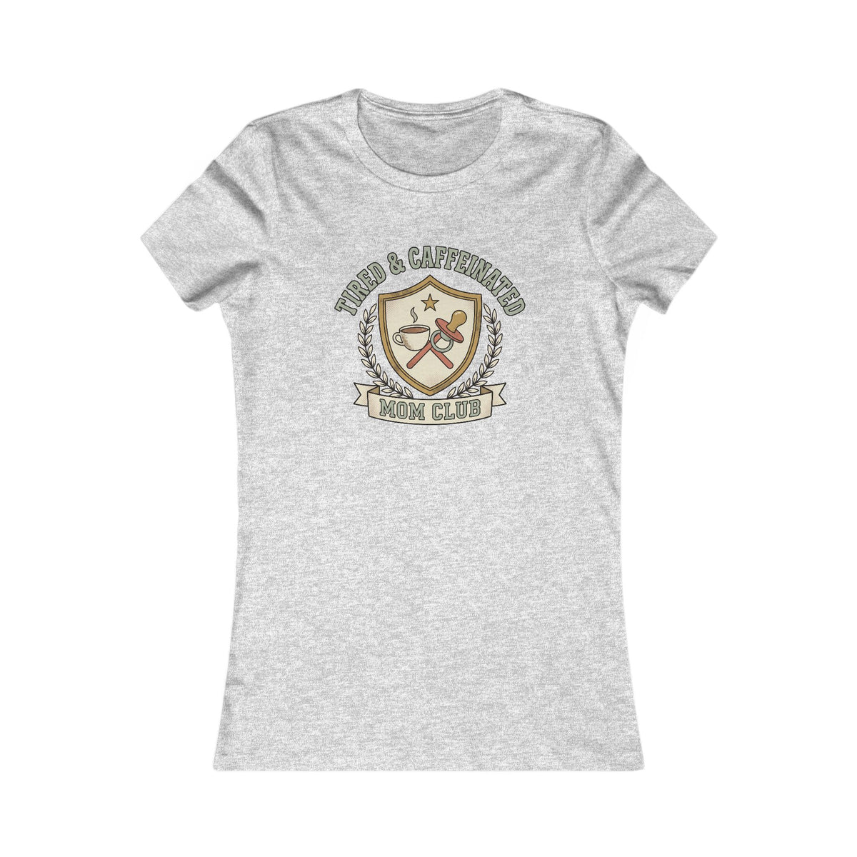 Tired and Caffeinated Mom Club Tee | Coffee Mom Shirt