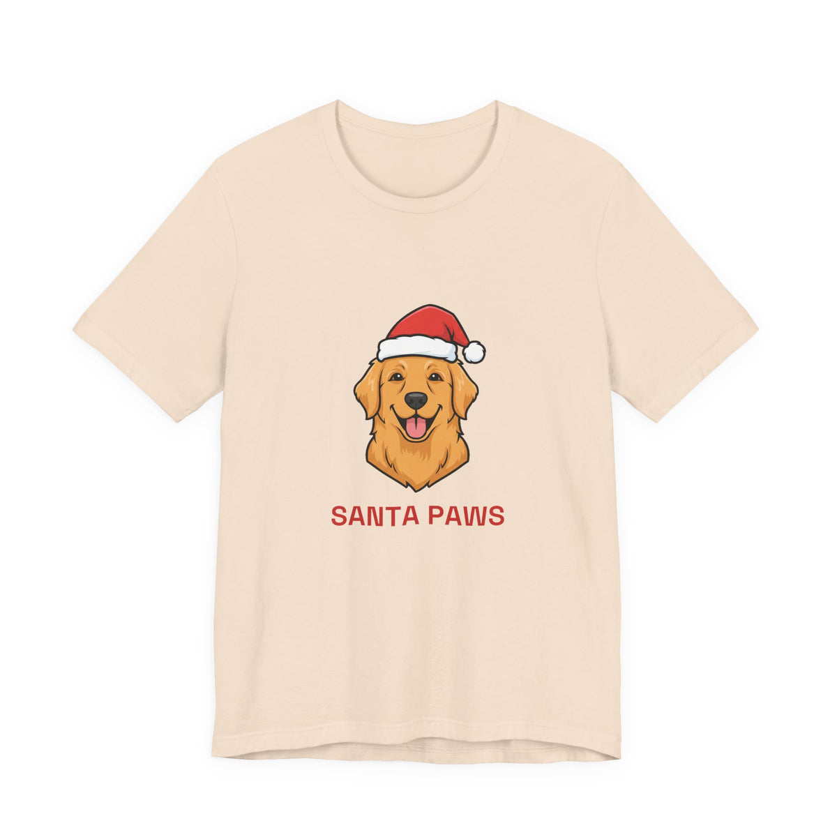 Santa Paws Tee | Funny Golden Retriever Christmas Dog Shirt