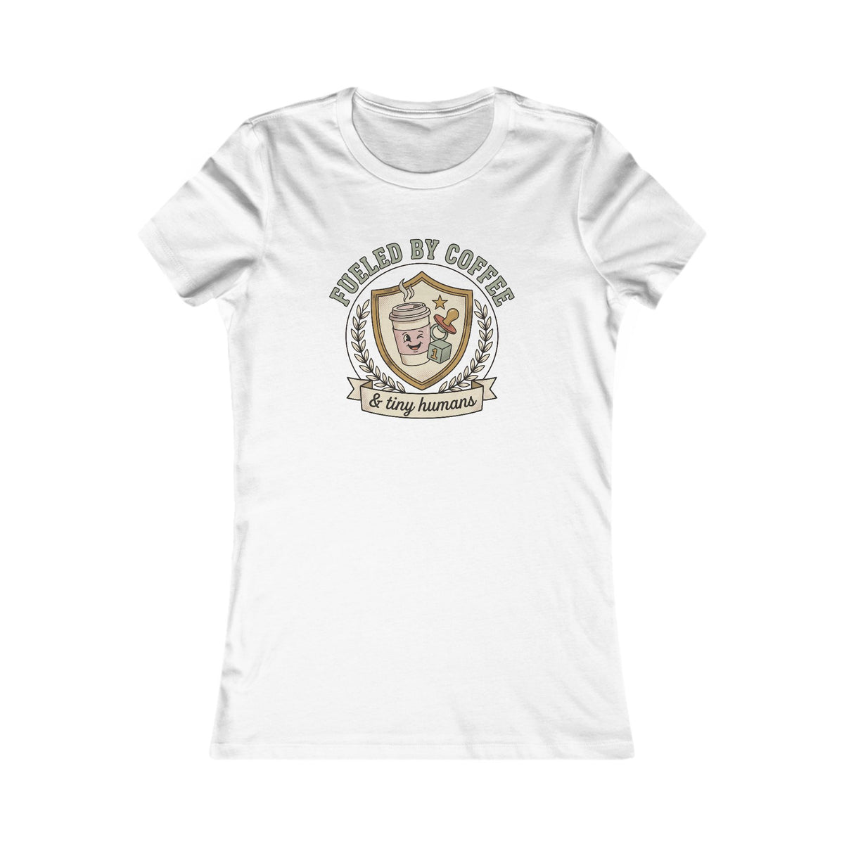 Fueled by Coffee and Tiny Humans Tee | Funny Mom Coffee Shirt