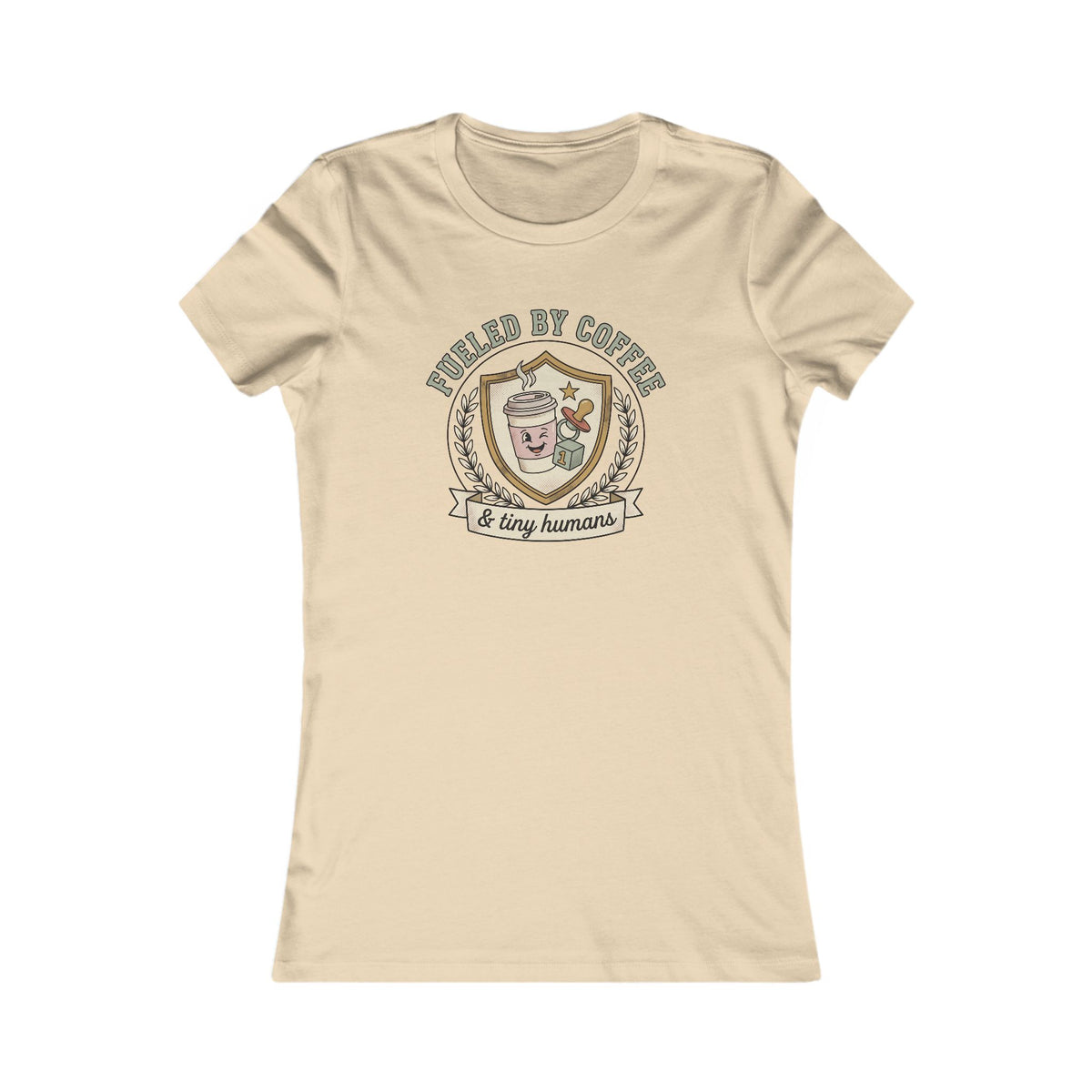 Fueled by Coffee and Tiny Humans Tee | Funny Mom Coffee Shirt