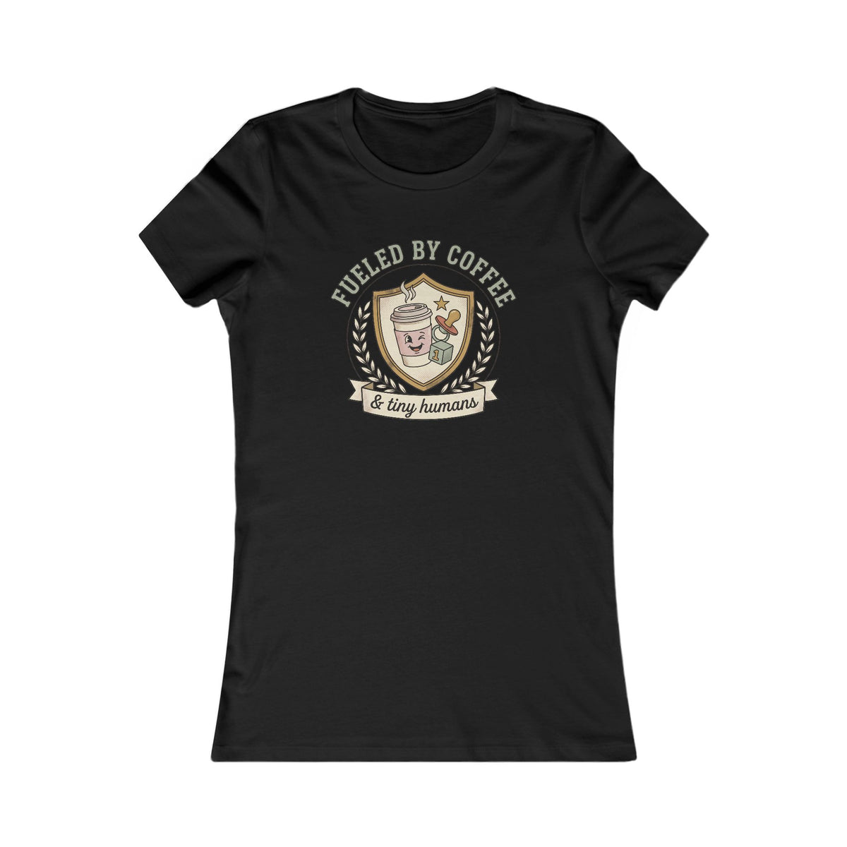 Fueled by Coffee and Tiny Humans Tee | Funny Mom Coffee Shirt