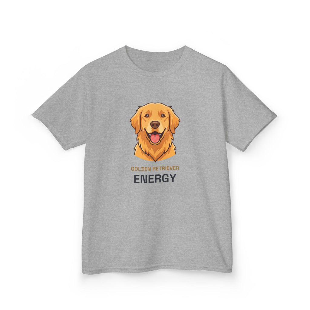 Golden Retriever Energy Kids Tee | Funny Youth Golden Retriever Shirt