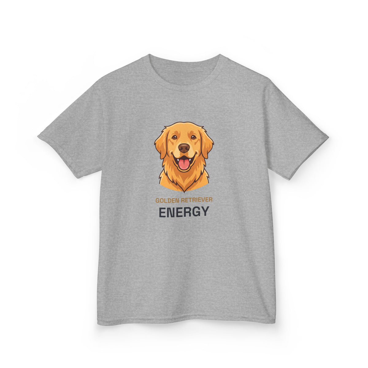 Golden Retriever Energy Kids Tee | Funny Youth Golden Retriever Shirt