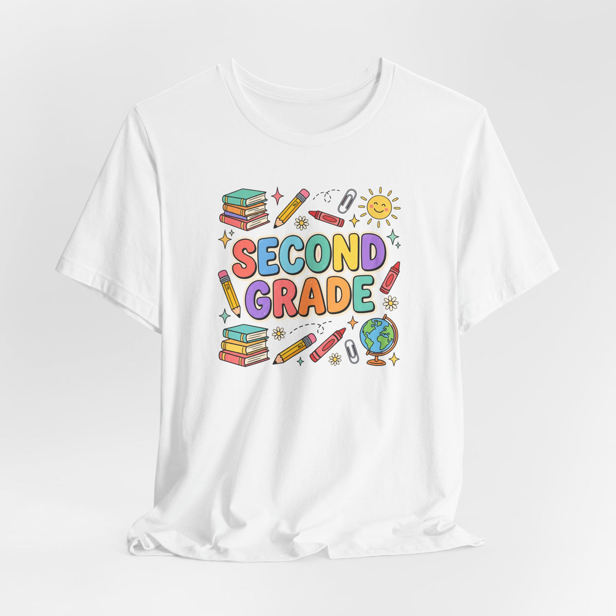 Second Grade Tee | Cute Back to School Doodle Shirt