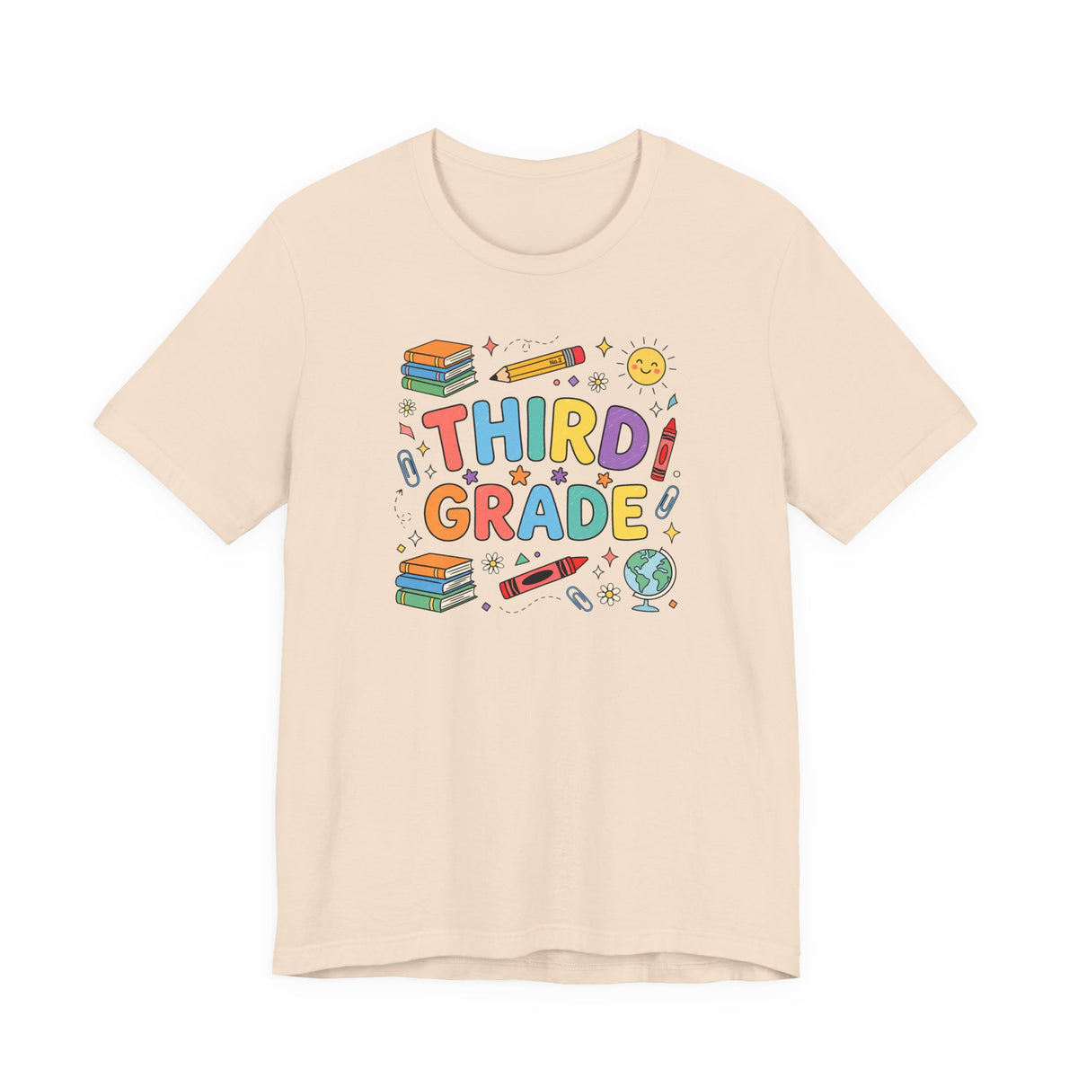 Third Grade Tee | Cute Back to School Doodle Shirt