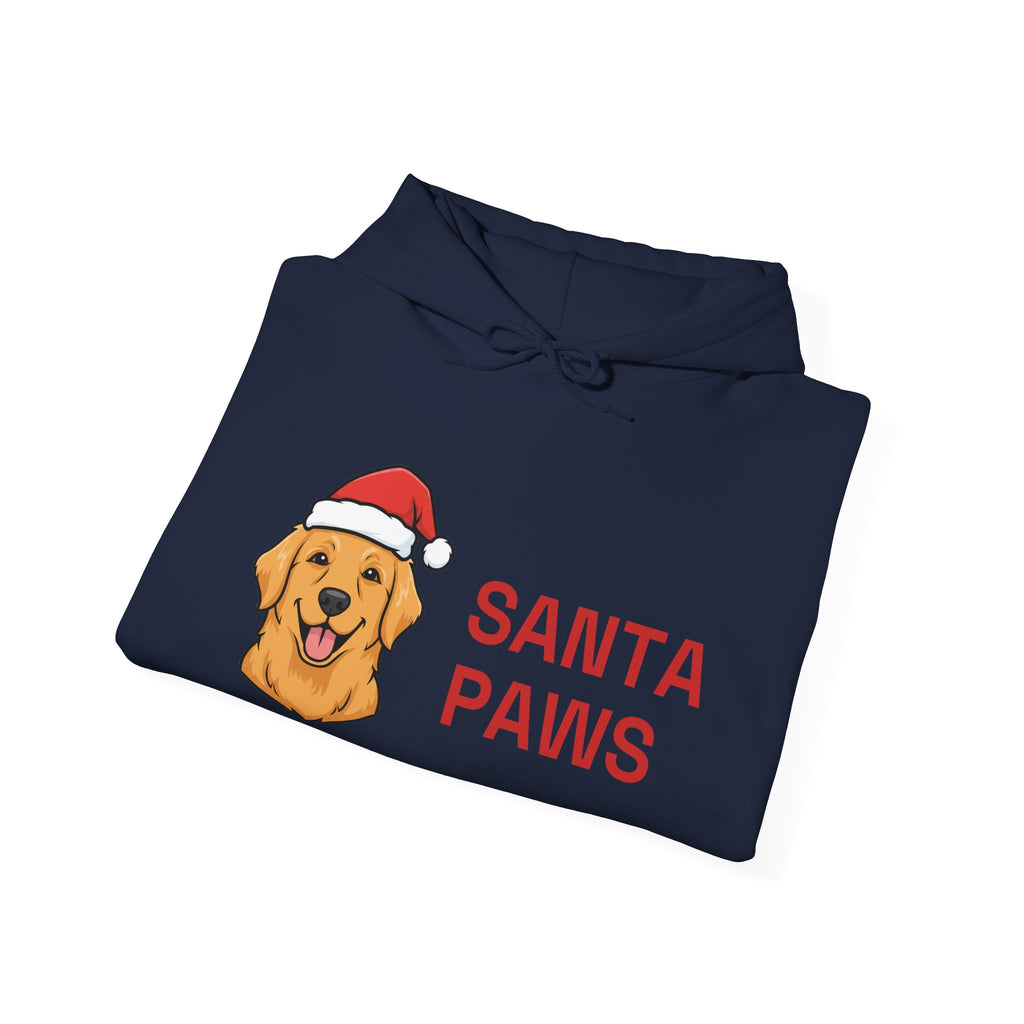 Santa Paws Hoodie | Funny Golden Retriever Christmas Dog