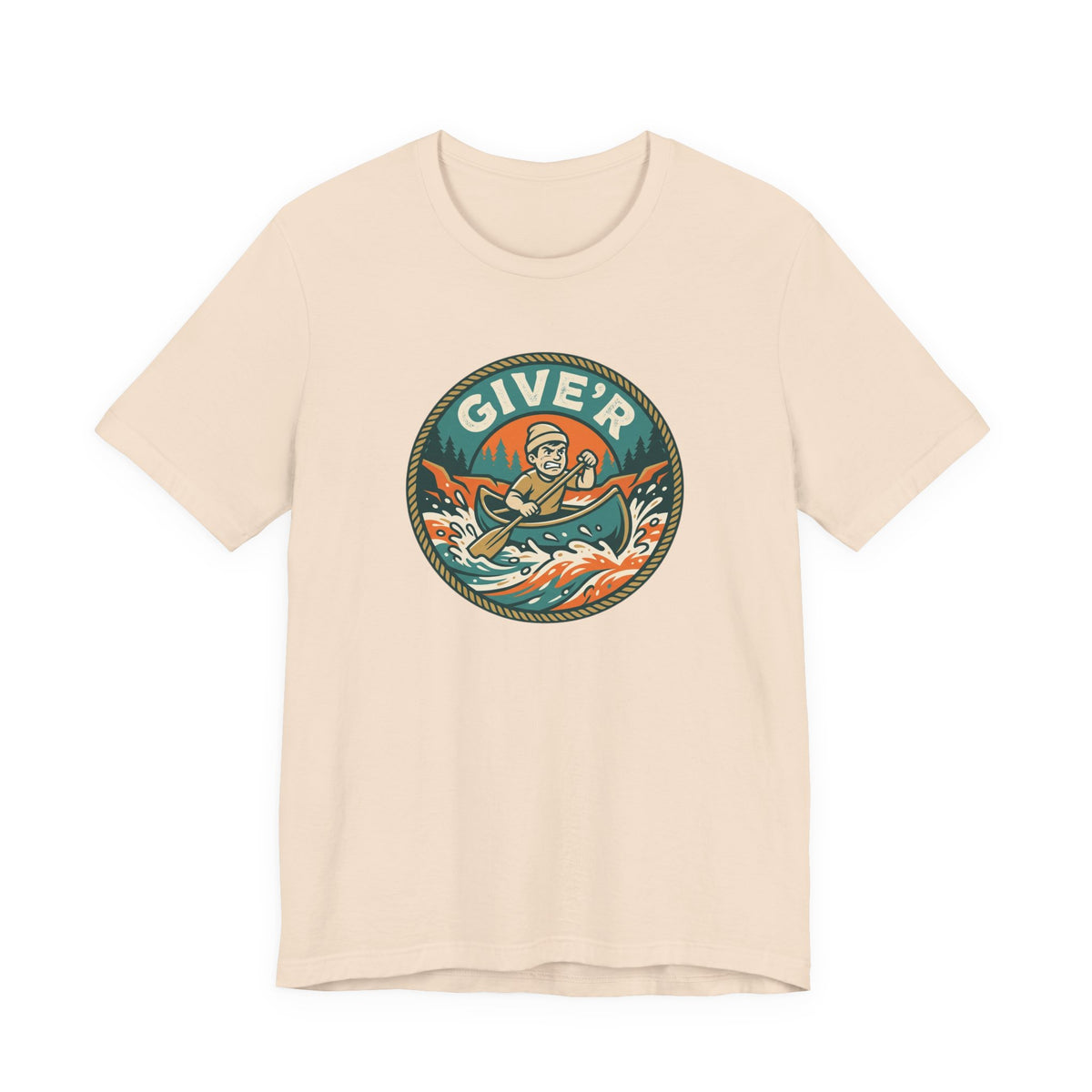 Give'r Tee | Funny Canadian Slang Canoe Shirt