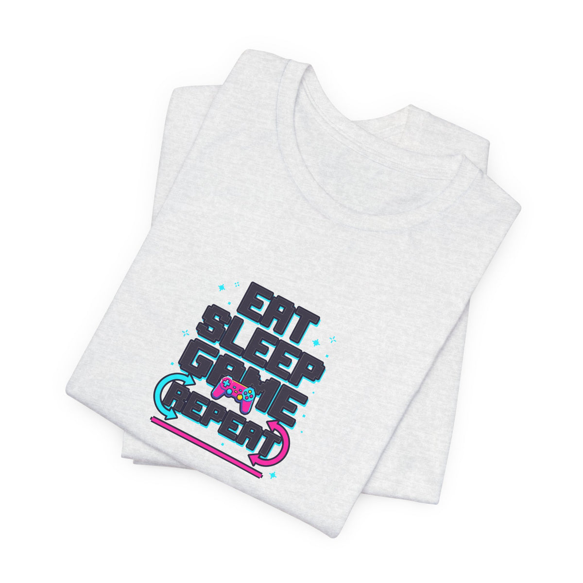 Eat Sleep Game Repeat Tee | Funny Gaming Shirt