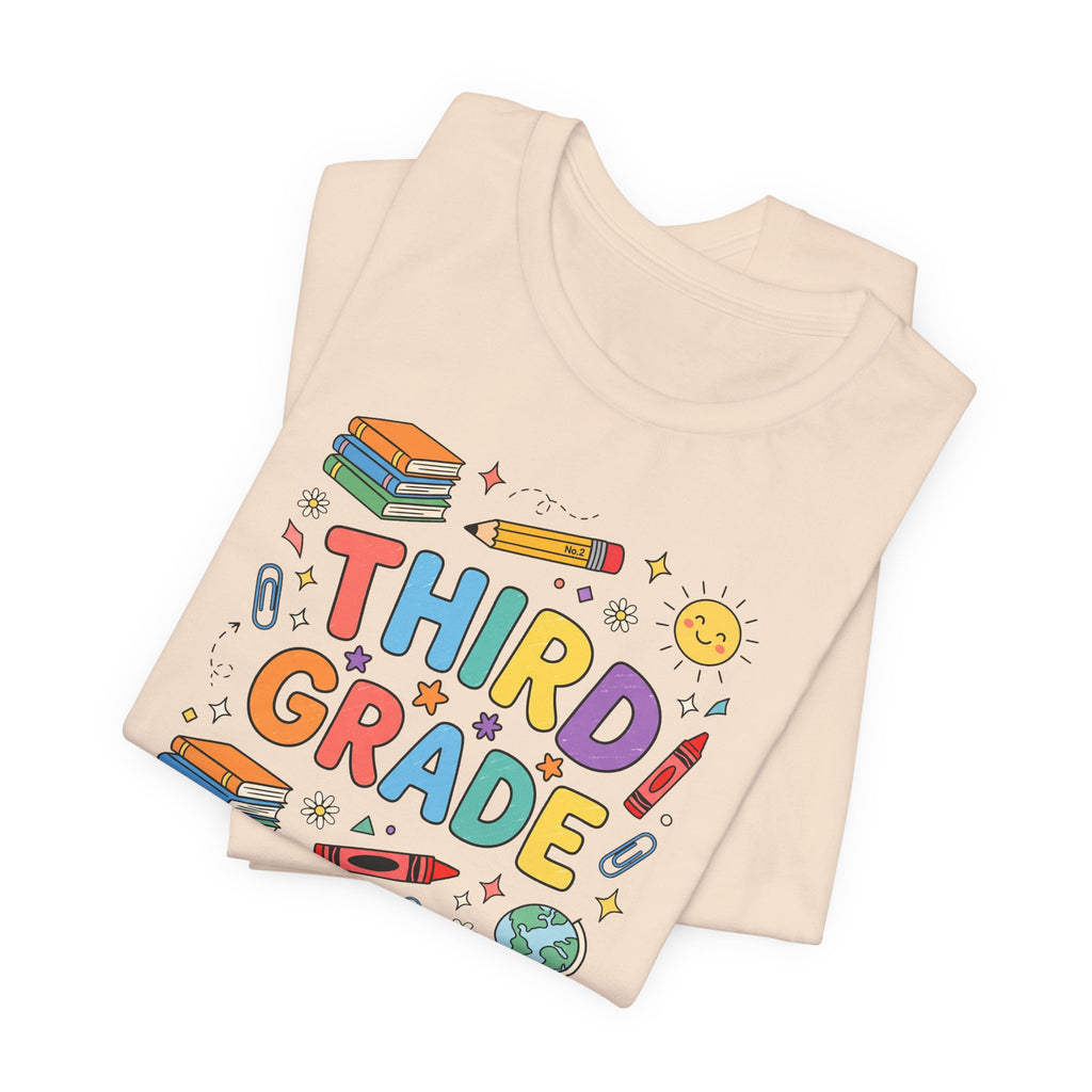 Third Grade Tee | Cute Back to School Doodle Shirt
