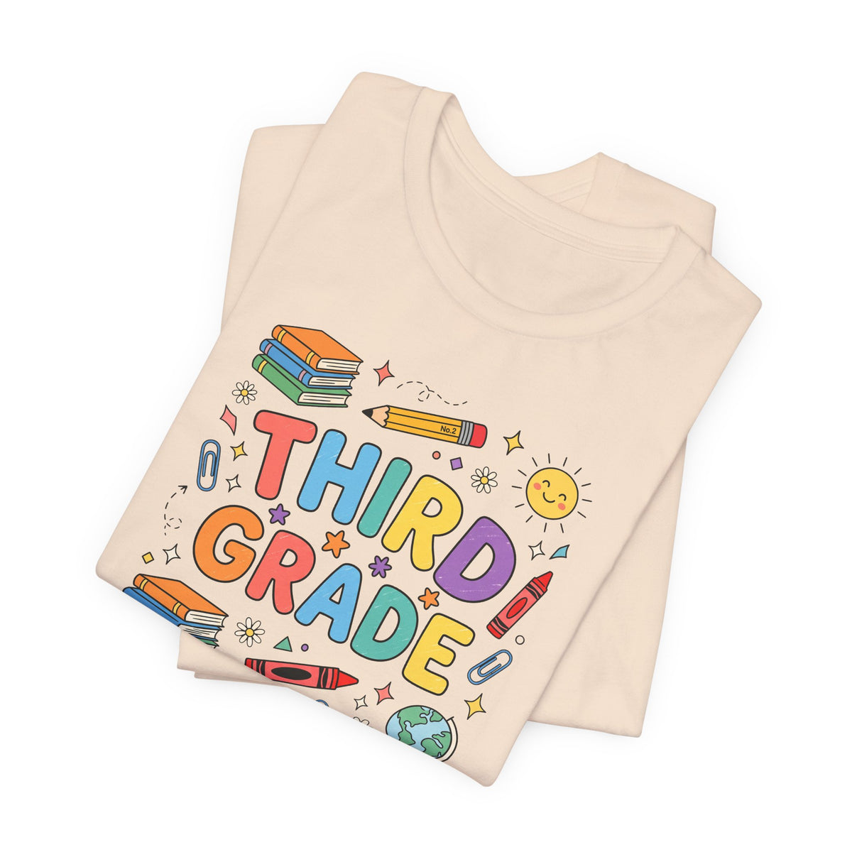 Third Grade Tee | Cute Back to School Doodle Shirt
