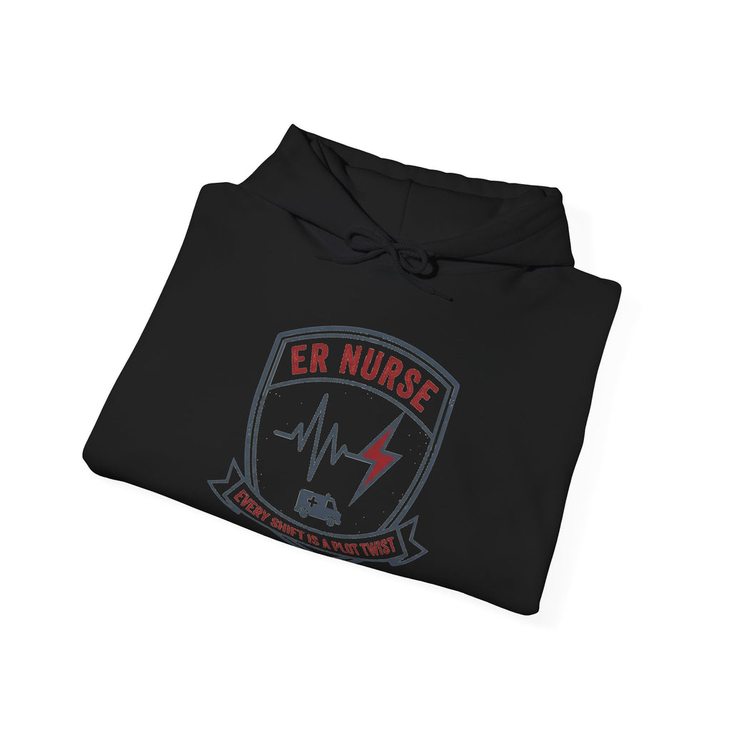 ER Nurse Hoodie | Every Shift Is a Plot Twist