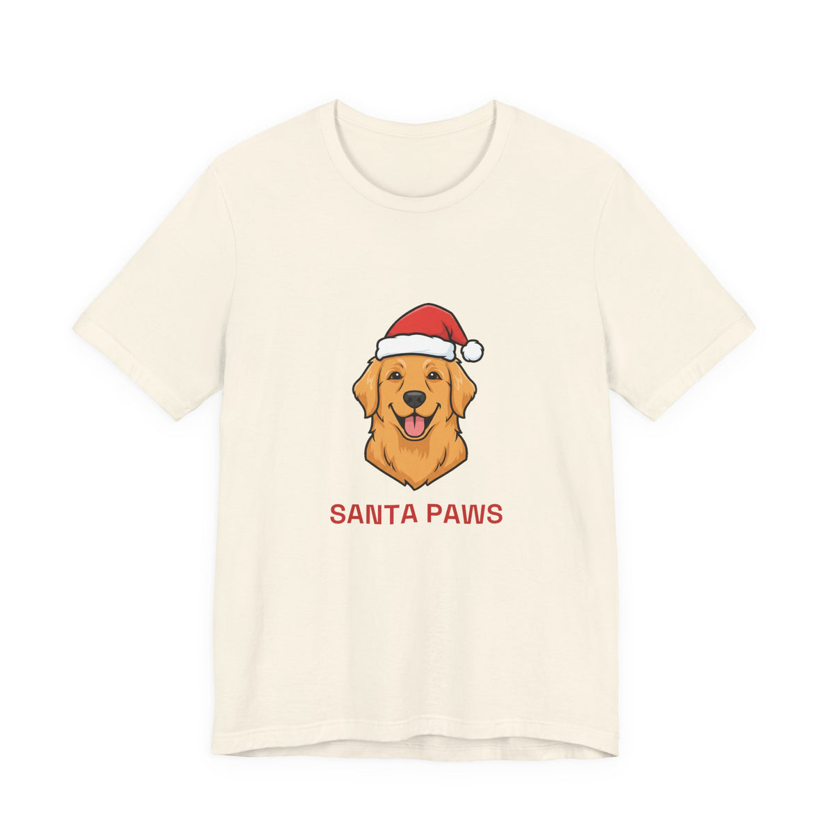 Santa Paws Tee | Funny Golden Retriever Christmas Dog Shirt