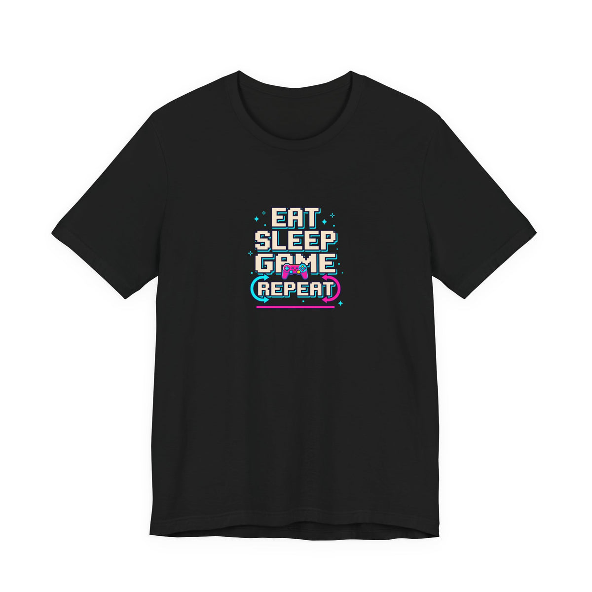 Eat Sleep Game Repeat Tee | Funny Gaming Shirt