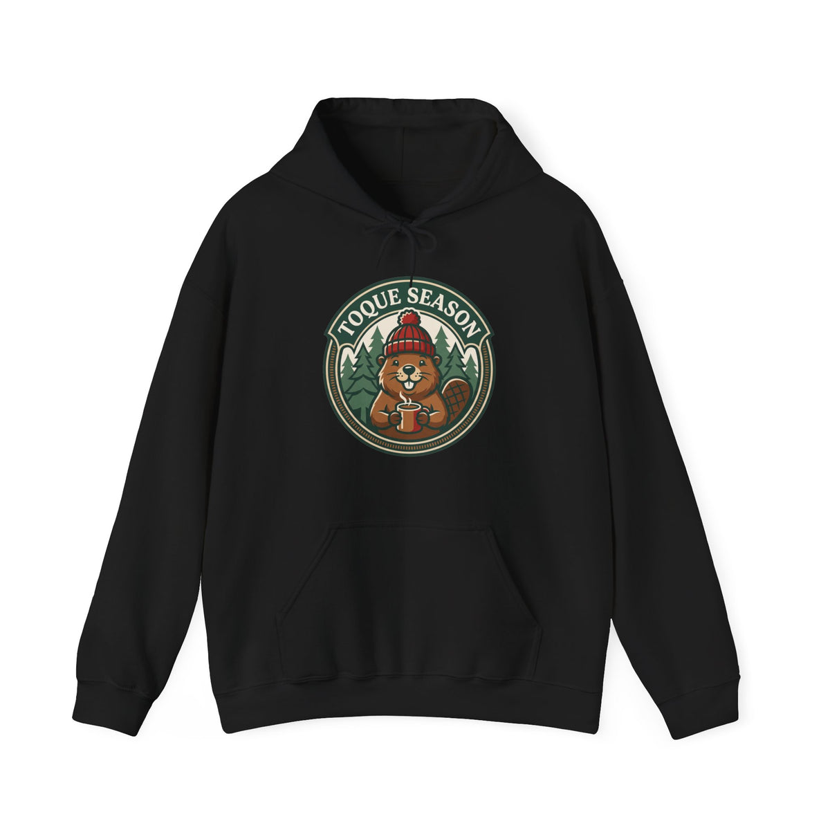 Toque Season Hoodie | Funny Canadian Beaver Winter