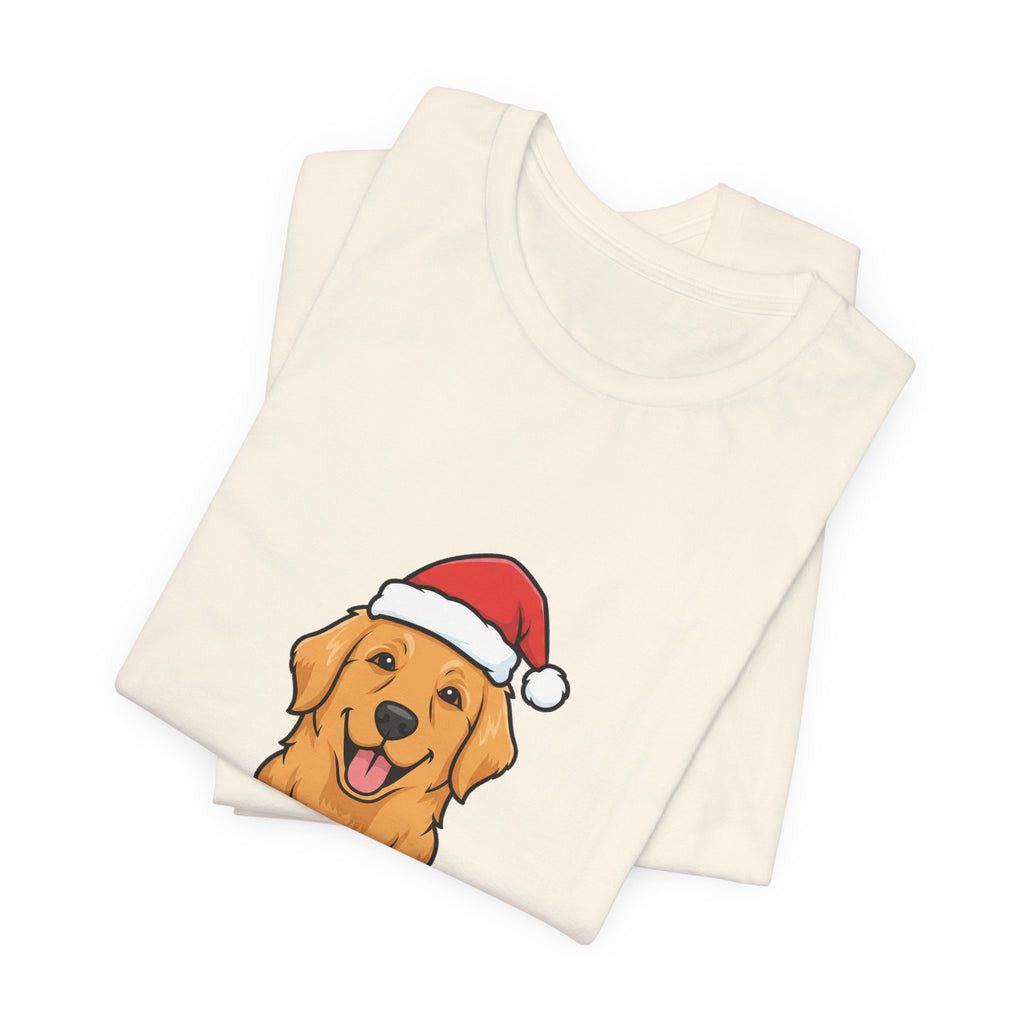 Santa Paws Tee | Funny Golden Retriever Christmas Dog Shirt