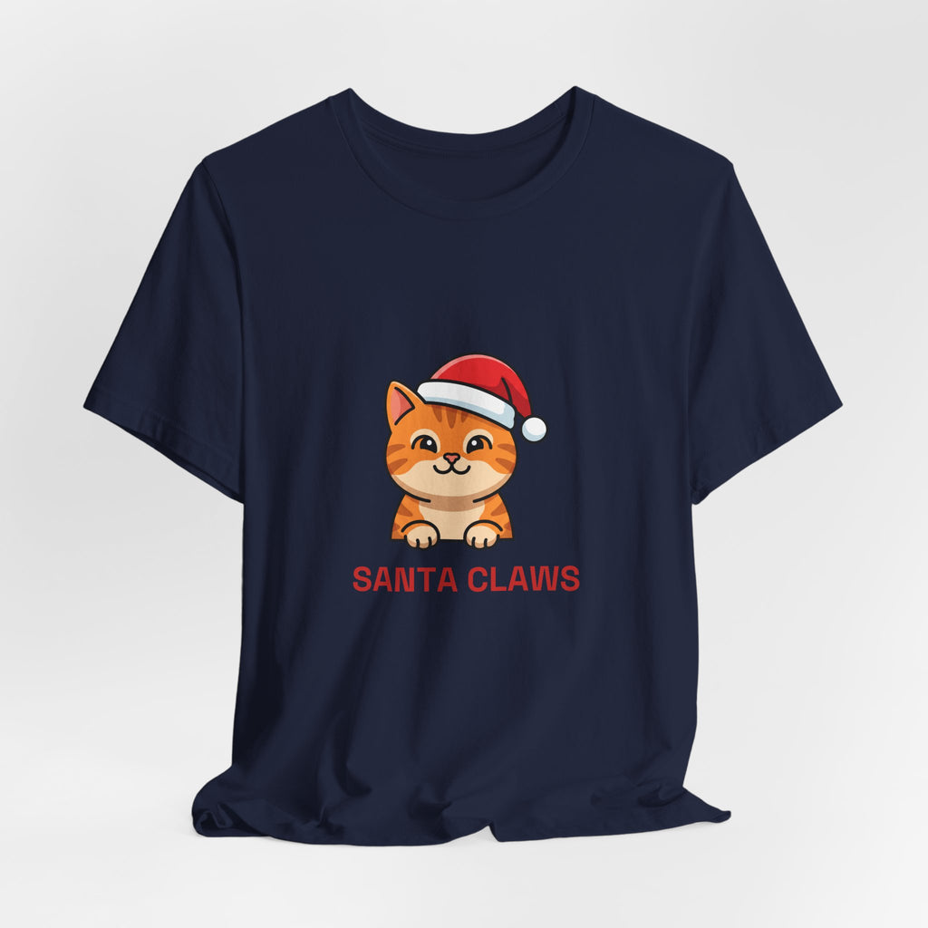 Santa Claws Tee | Funny Cat Christmas Shirt