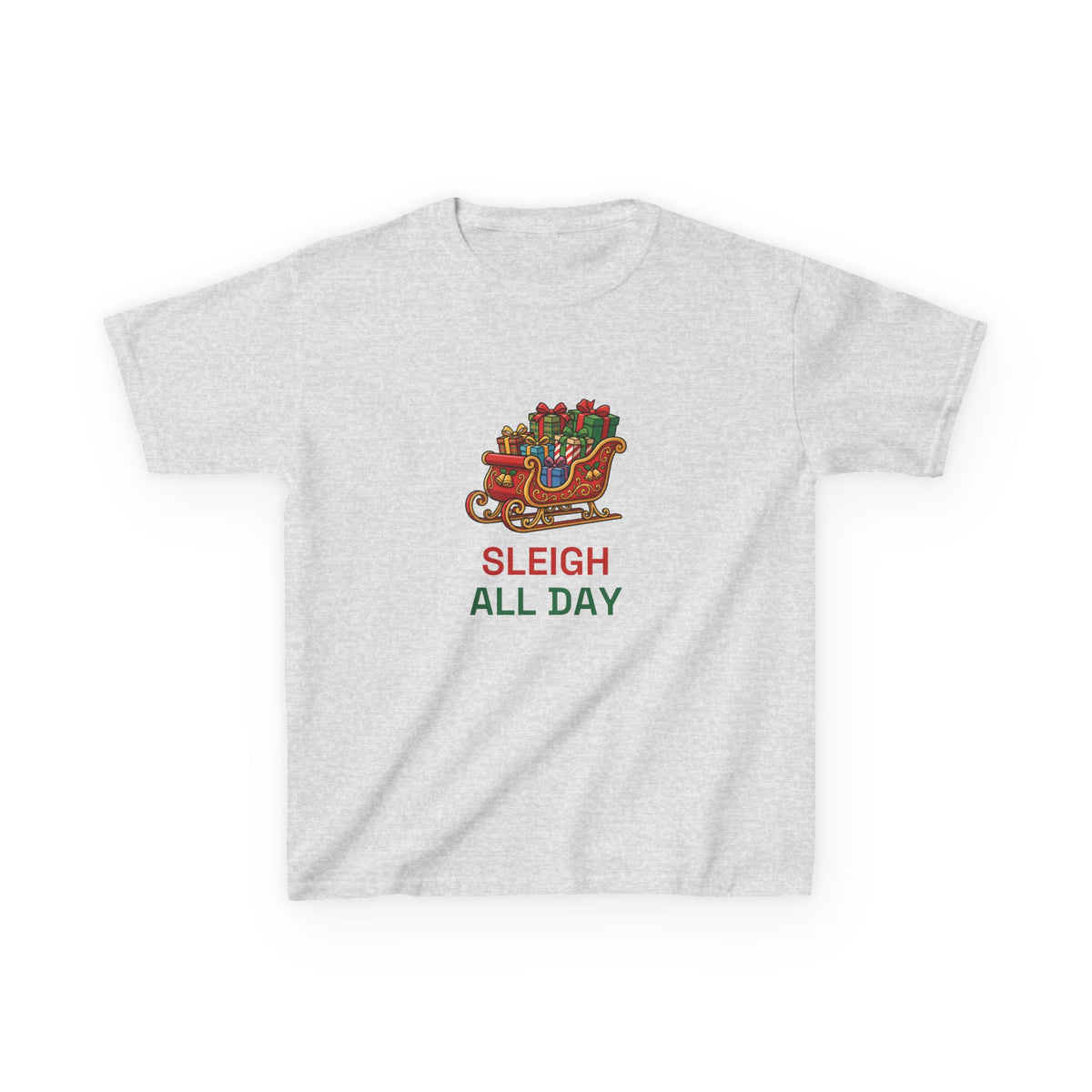 Sleigh All Day Kids Tee | Funny Christmas Shirt