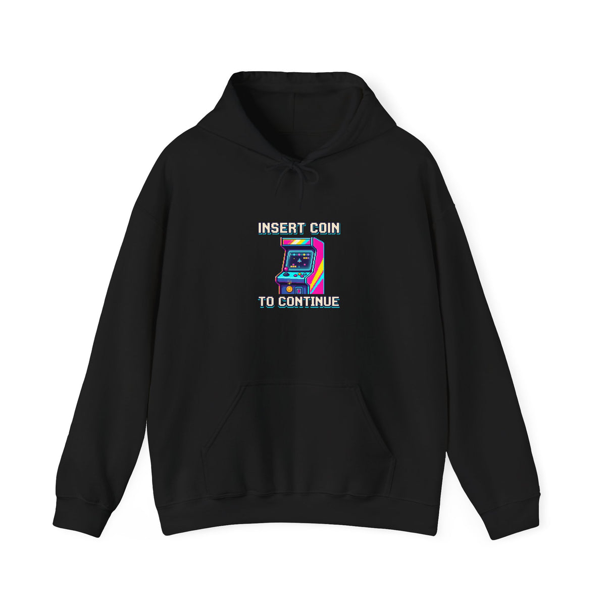 Insert Coin To Continue Hoodie | Retro Arcade Gaming Shirt