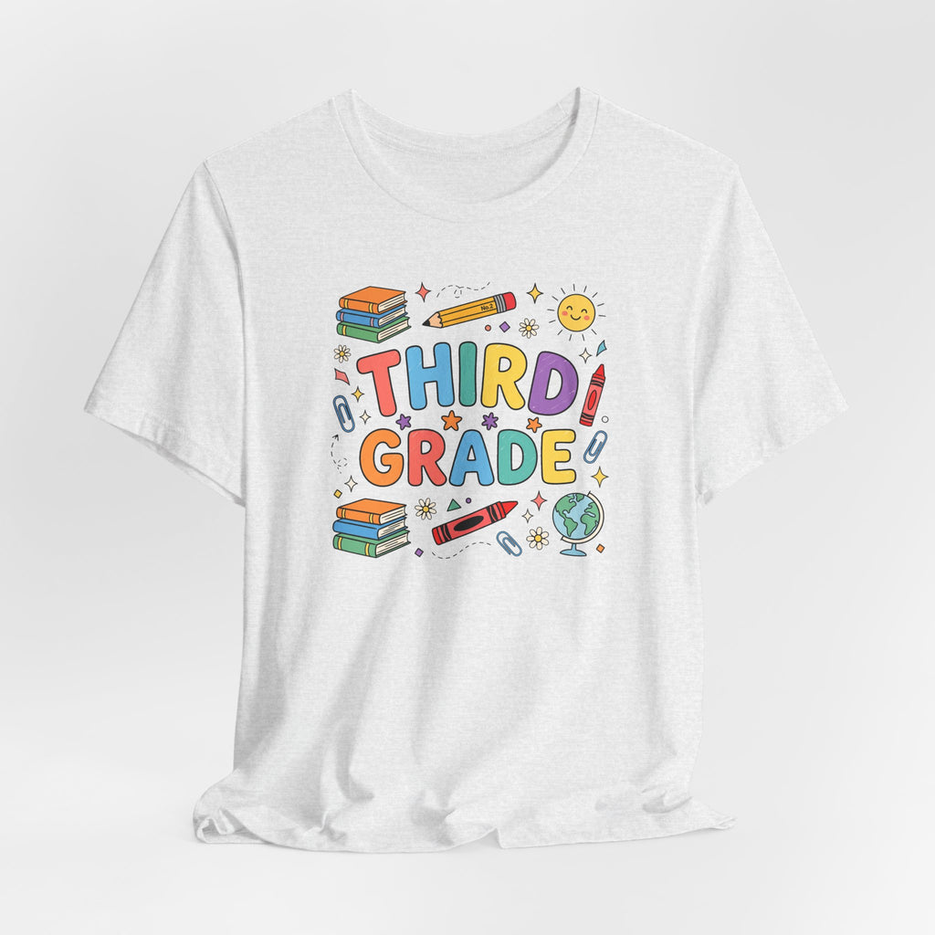 Third Grade Tee | Cute Back to School Doodle Shirt
