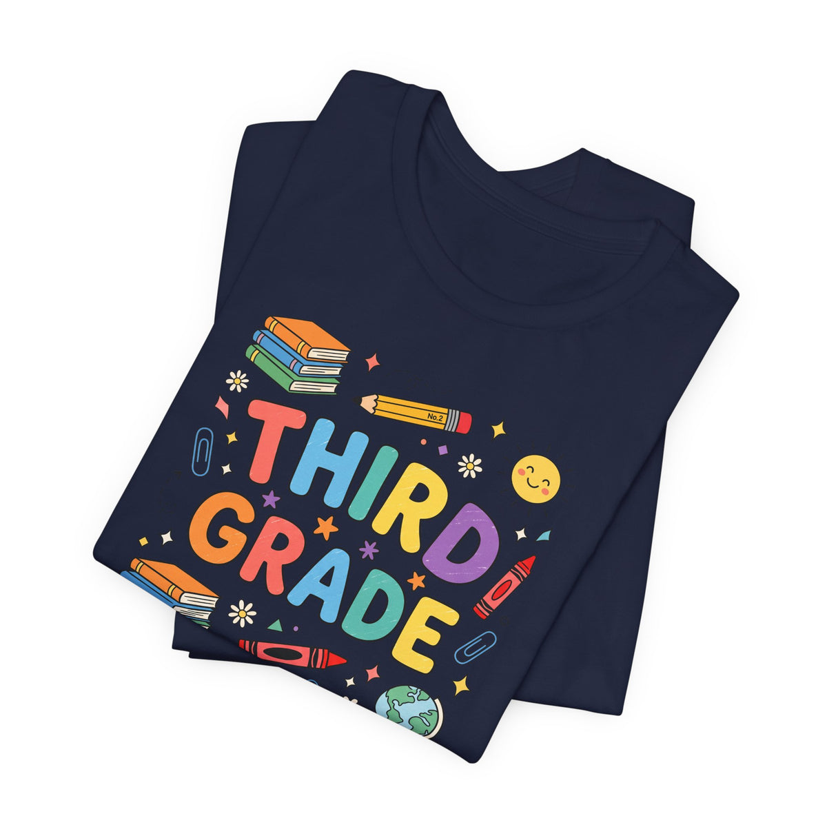 Third Grade Tee | Cute Back to School Doodle Shirt