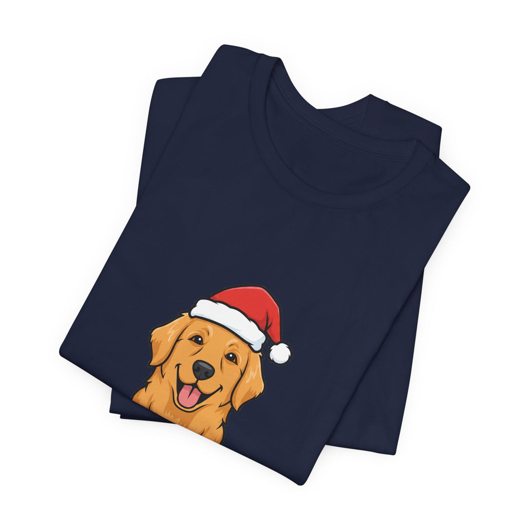 Santa Paws Tee | Funny Golden Retriever Christmas Dog Shirt