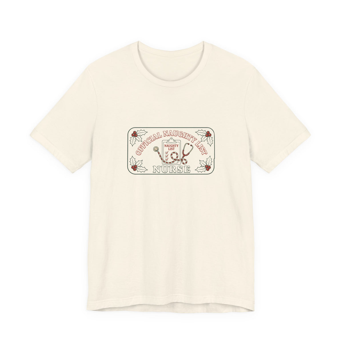 Naughty List Nurse Tee | Funny Christmas Nurse Shirt