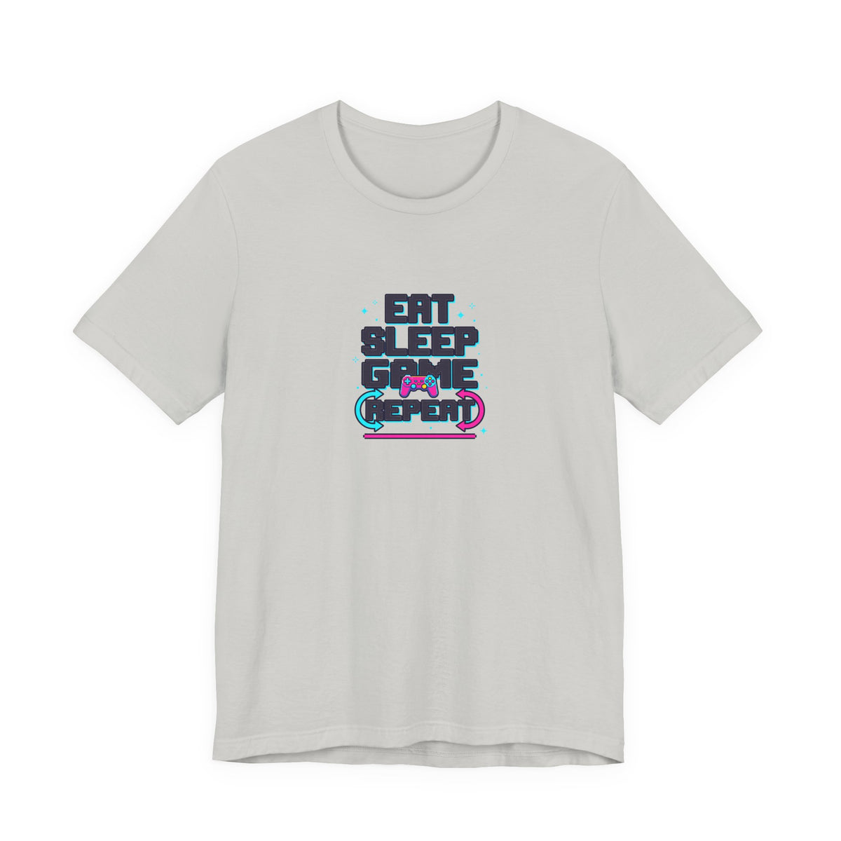Eat Sleep Game Repeat Tee | Funny Gaming Shirt