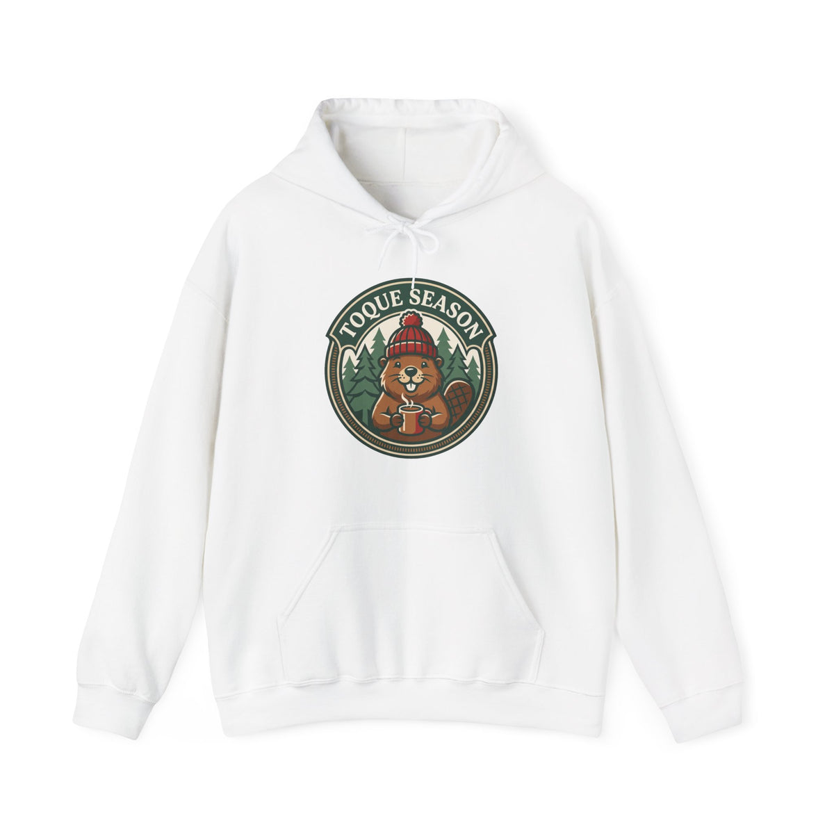 Toque Season Hoodie | Funny Canadian Beaver Winter