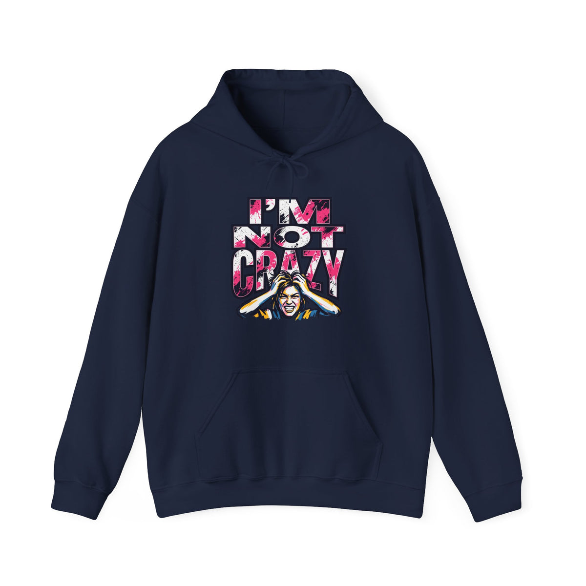 I'm Not Crazy Hoodie | Funny Sarcastic Statement Graphic Sweatshirt