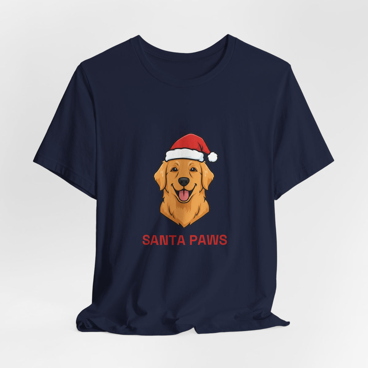 Santa Paws Tee | Funny Golden Retriever Christmas Dog Shirt