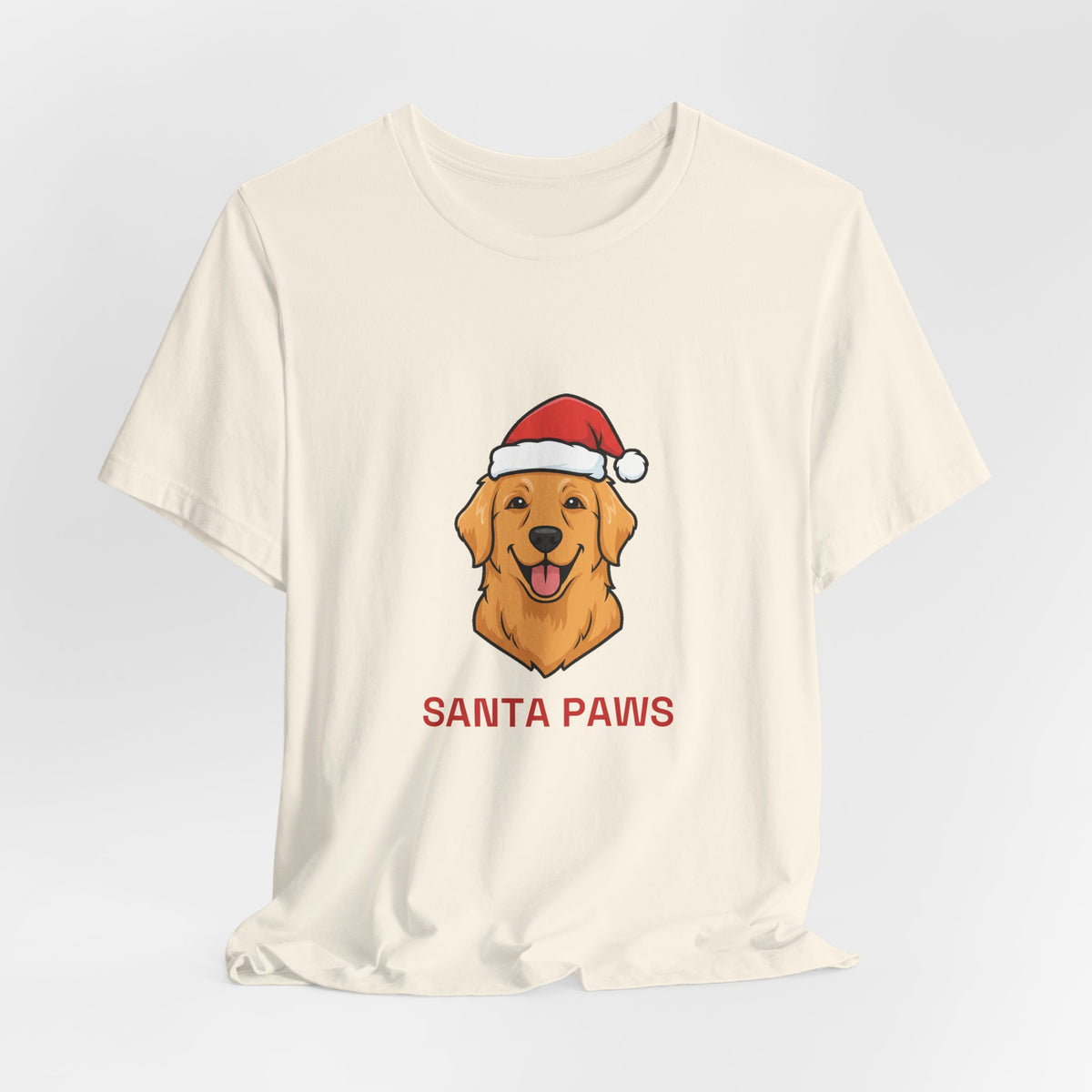 Santa Paws Tee | Funny Golden Retriever Christmas Dog Shirt