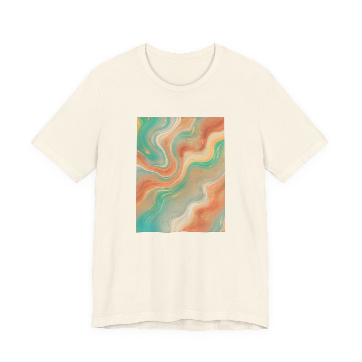 Abstract Marble Swirl Tee | Boho Liquid Art Graphic Shirt