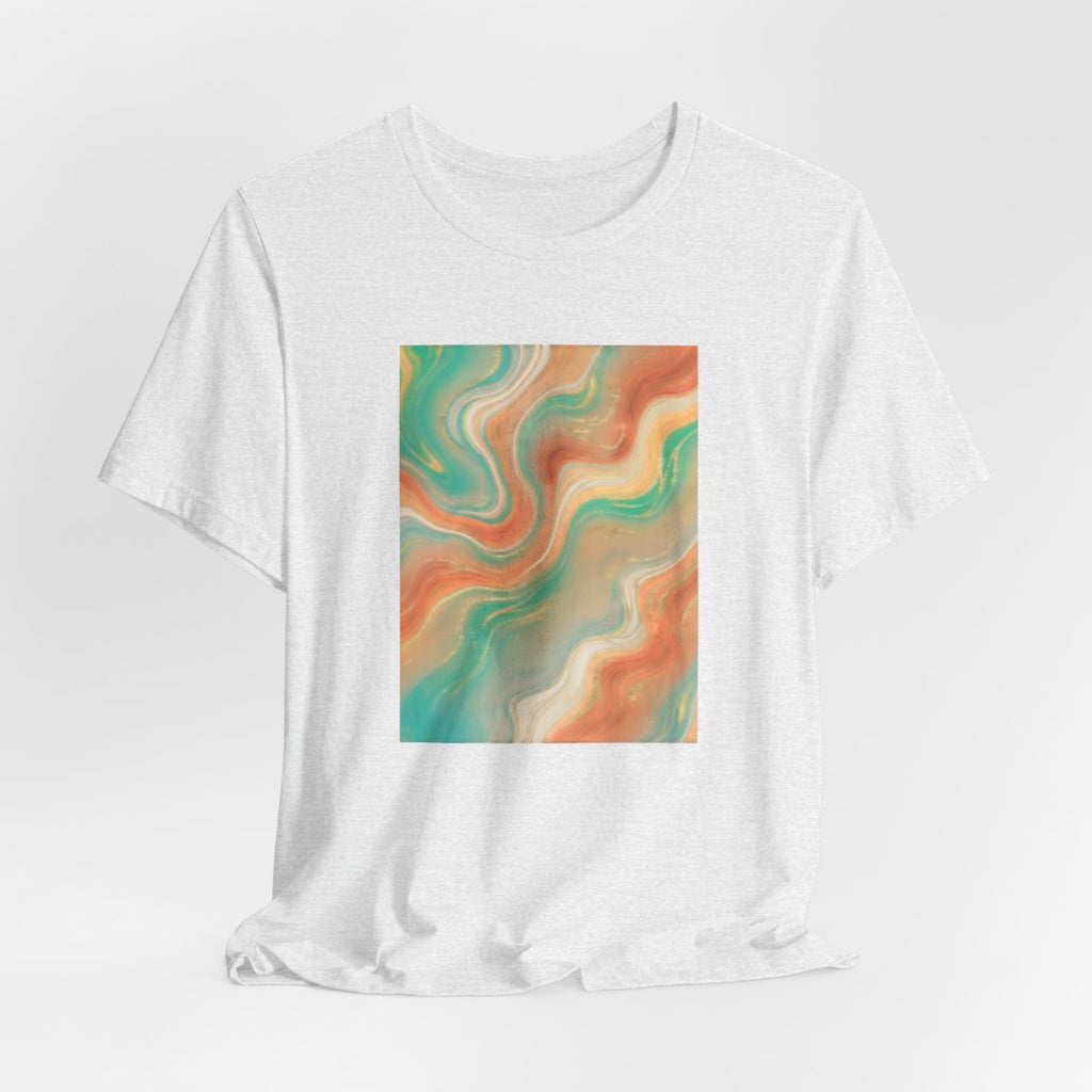 Abstract Marble Swirl Tee | Boho Liquid Art Graphic Shirt