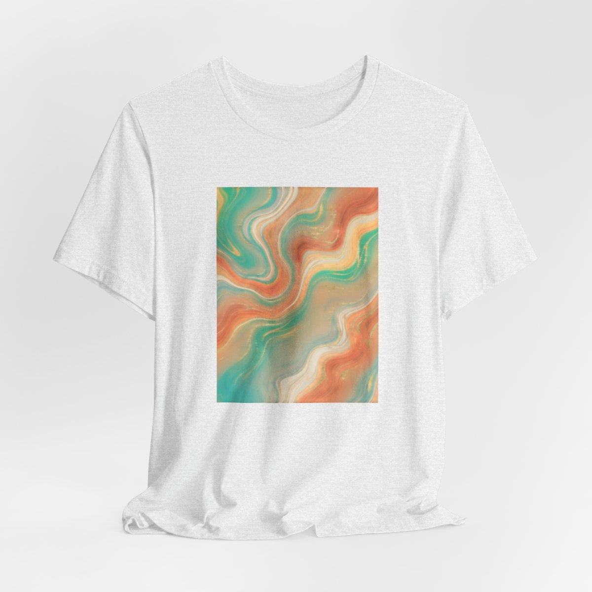 Abstract Marble Swirl Tee | Boho Liquid Art Graphic Shirt