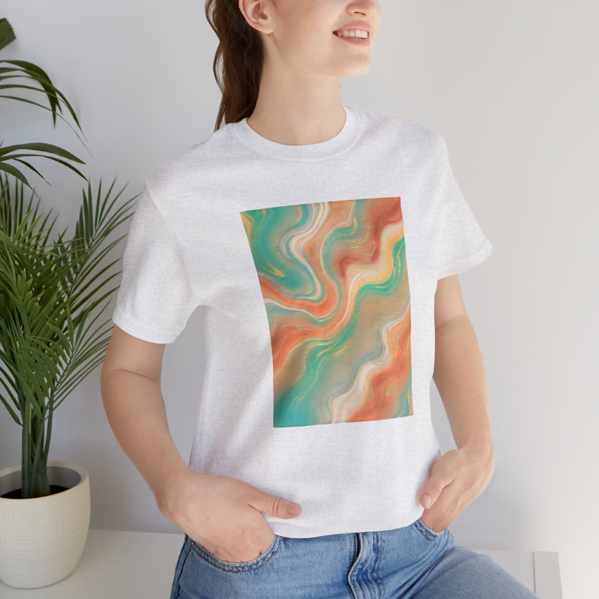 Abstract Marble Swirl Tee