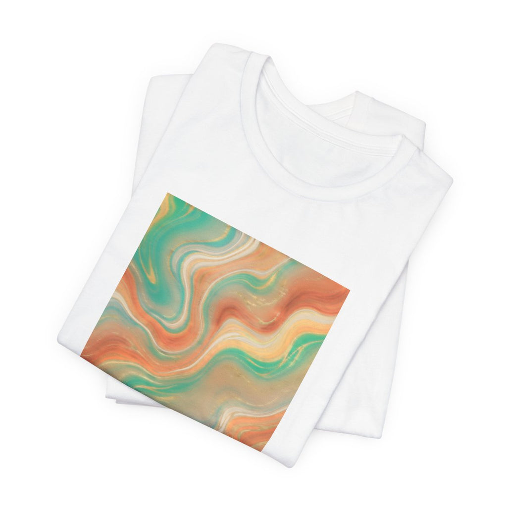 Abstract Marble Swirl Tee | Boho Liquid Art Graphic Shirt