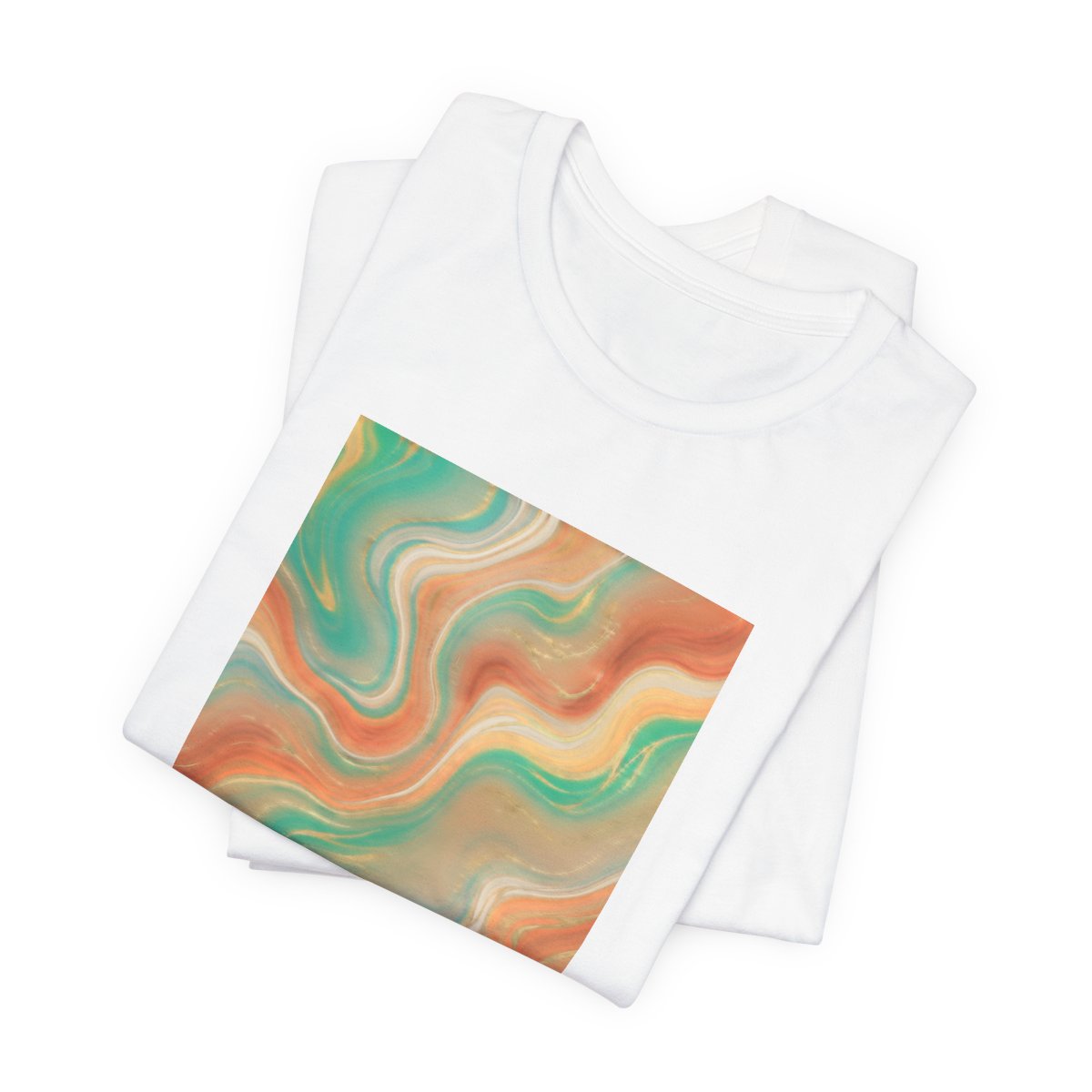 Abstract Marble Swirl Tee | Boho Liquid Art Graphic Shirt
