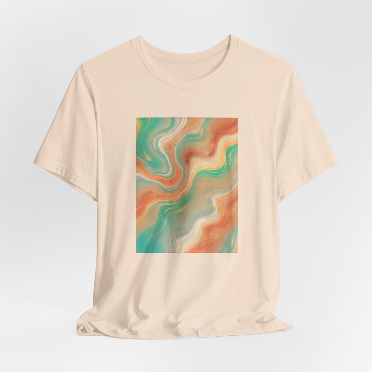 Abstract Marble Swirl Tee | Boho Liquid Art Graphic Shirt