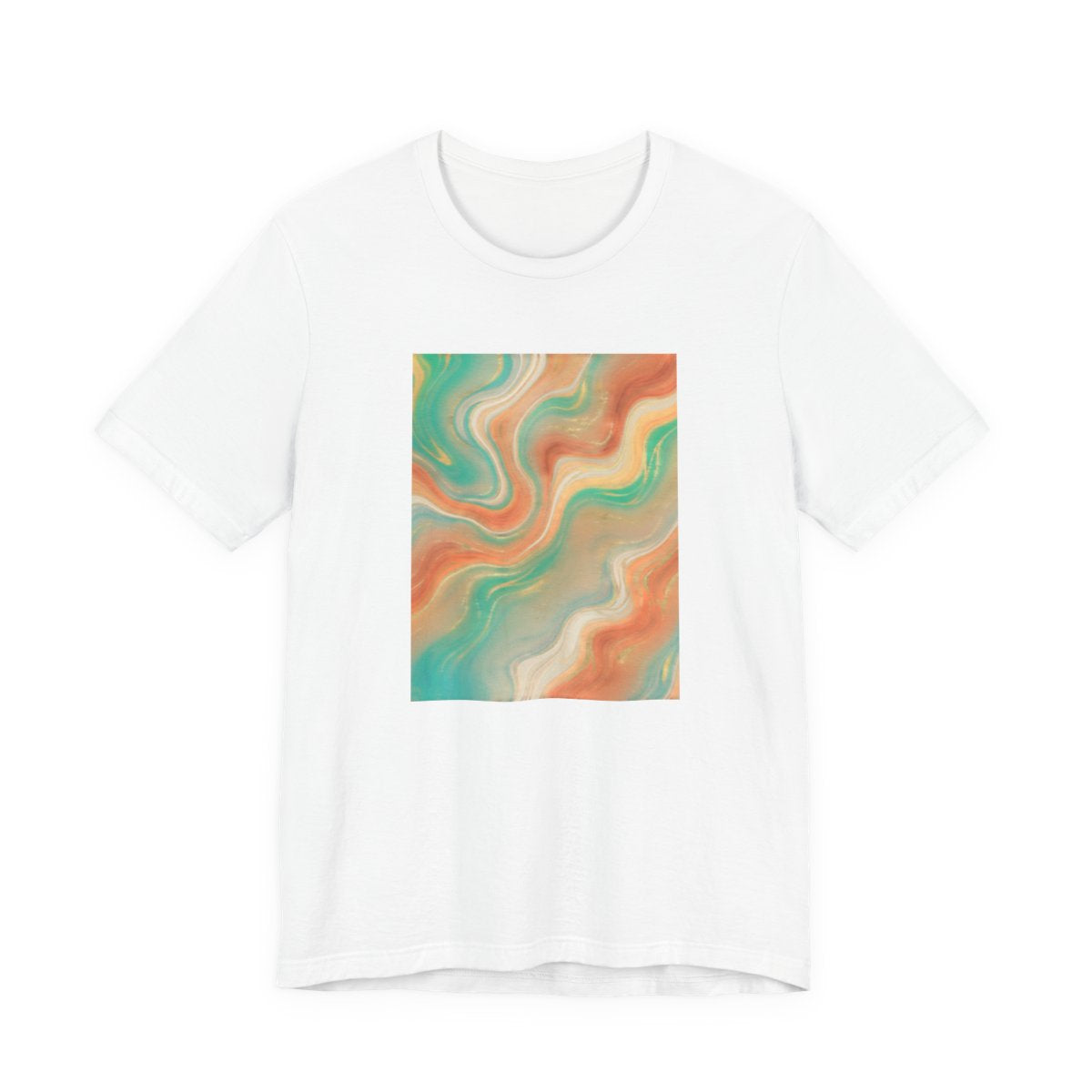Abstract Marble Swirl Tee | Boho Liquid Art Graphic Shirt