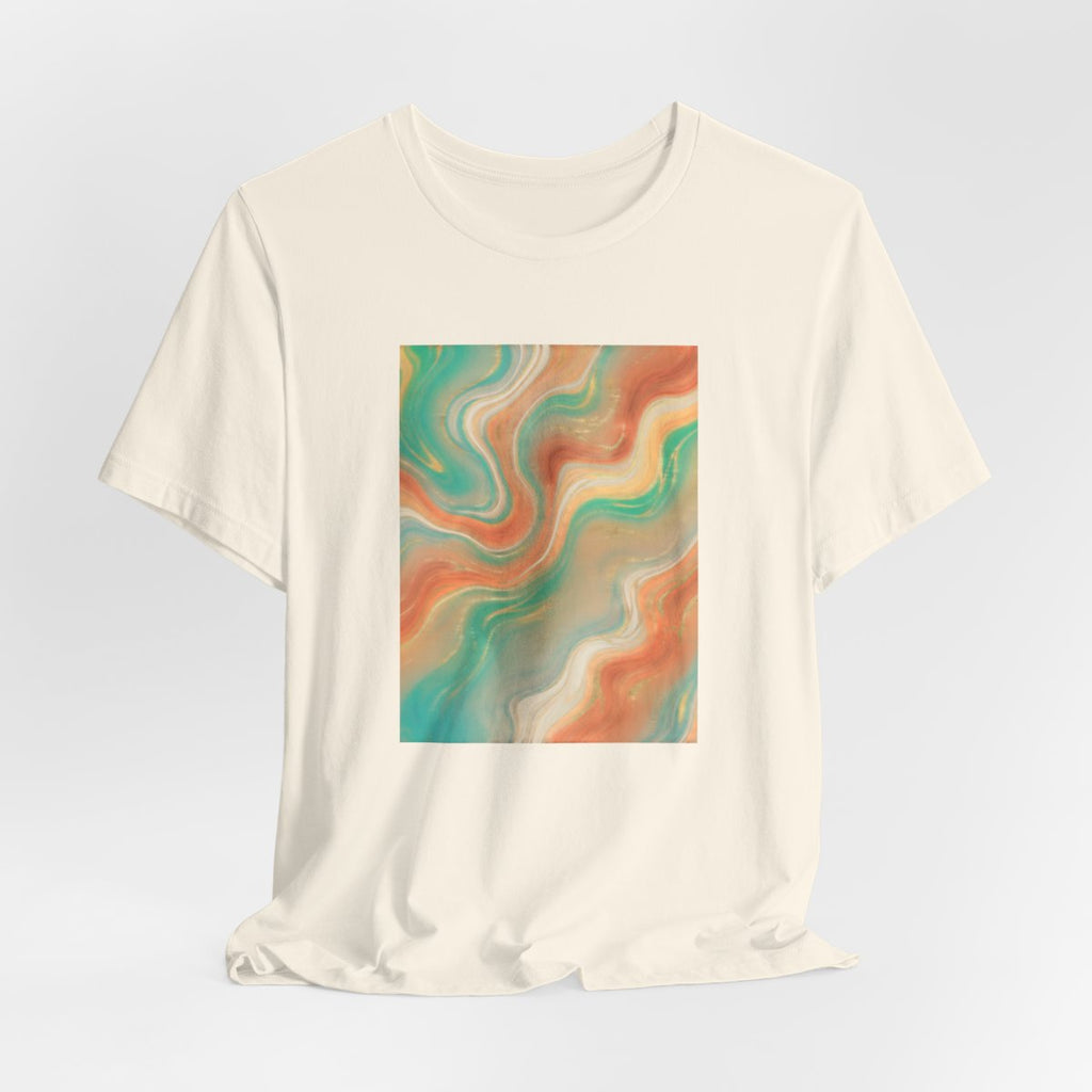 Abstract Marble Swirl Tee | Boho Liquid Art Graphic Shirt
