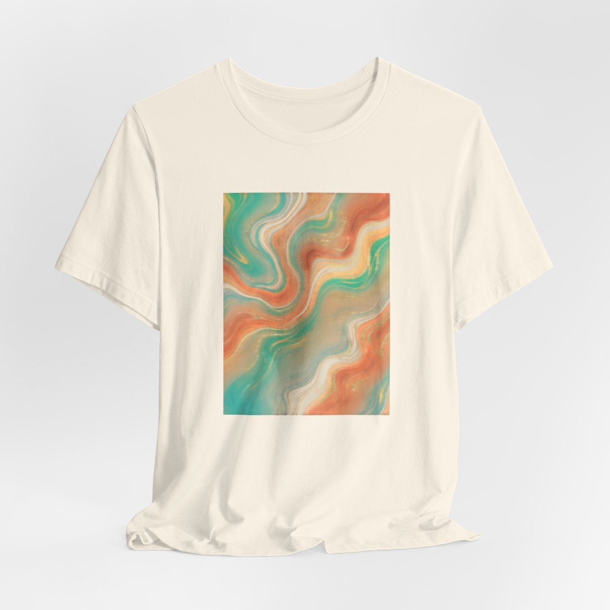 Abstract Marble Swirl Tee | Boho Liquid Art Graphic Shirt