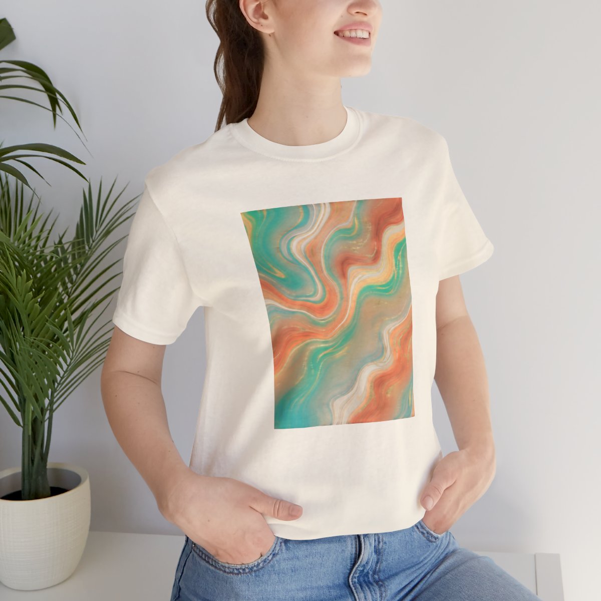 Abstract Marble Swirl Tee