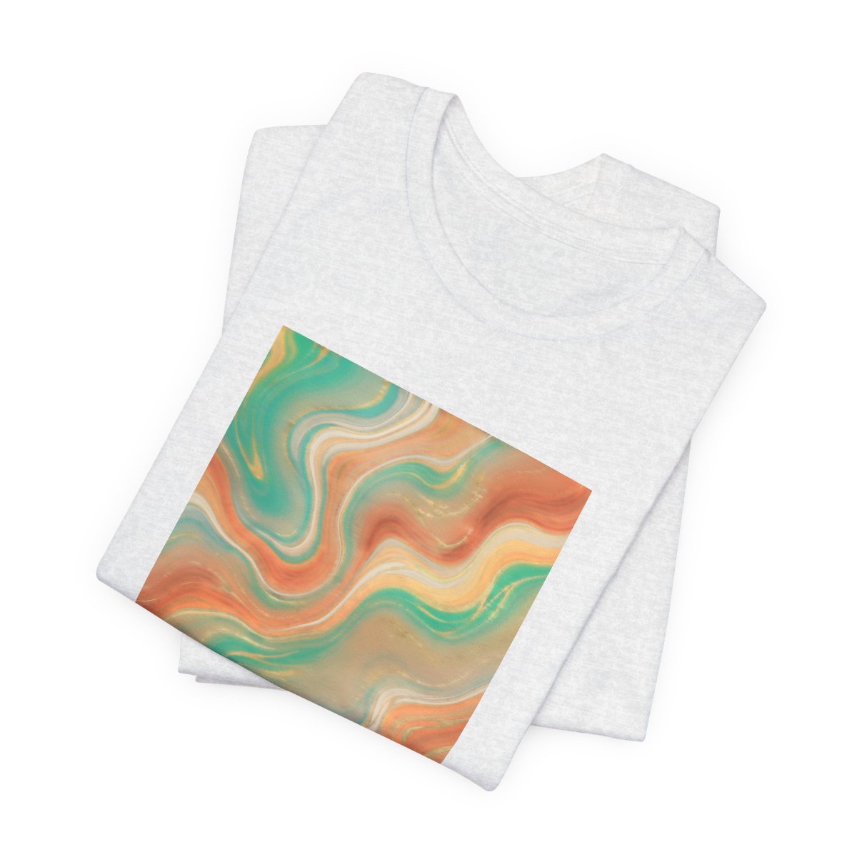 Abstract Marble Swirl Tee | Boho Liquid Art Graphic Shirt